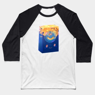 Cute Boxed Macaroni and Cheese Baseball T-Shirt